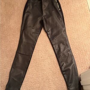 Marciano Black Leather Pants